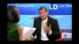 Rafael Correa en TVE [upl. by Radloff]