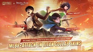 MLBB × Attack On Titan Collab Skins  Yin amp Fanny amp Martis  Mobile Legends Bang Bang [upl. by Angelle]