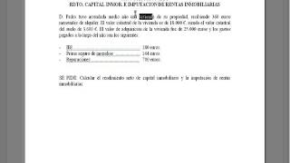 Lec002 Práctica Rendimientos Capital Inmobiliario IRPF umh1896 201516 [upl. by Eniarol735]