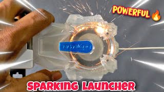 FIRE SPARKS  sparking beyblade string launcher [upl. by Annayk]