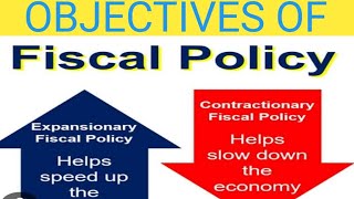 OBJECTIVES OF Fiscal policy Fiscal policy objectives 2024SYbcom [upl. by Naval]