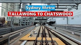 SYDNEY METRO Tallawong To Chatswood Full Ride  Sydney Australia [upl. by Polivy]