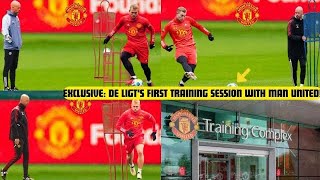 🚨BREAKING NEWSDe Ligts United Debut Matthijs de Ligts First Training Session at Carrington [upl. by Gavriella819]