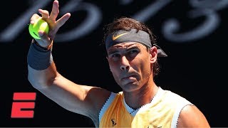 Rafael Nadal beats James Duckworth in straight sets  2019 Australian Open Highlights [upl. by Zebapda]