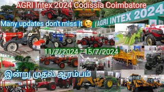 Agri Intex 2024  AGRI Intex Codissia Coimbatore 2024  AGRI INTEX 2024 CODISSIA COIMBATORE REVIEW [upl. by Nerej456]