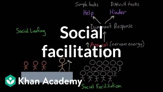 Social facilitation and social loafing  Behavior  MCAT  Khan Academy [upl. by Riaj]