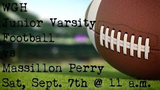 Warren G Harding Raiders JV Football vs Massillon Perry JV Sat Sep 7 2024 [upl. by Hetty]