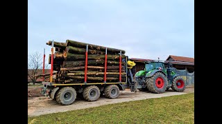 🌲Fendt 1050 Vario amp Tridem TimberTrailer • The biggest Fendt • Forstbetrieb Aichholz • Part3 🌲 [upl. by Kciregor783]