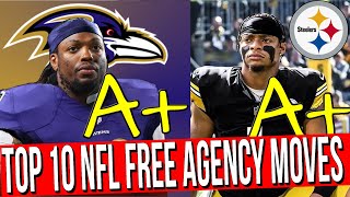 Most Accurate Top 10 NFL Free Agent Signings  NFL Free Agency 2024 Recap amp Grades [upl. by Entroc]