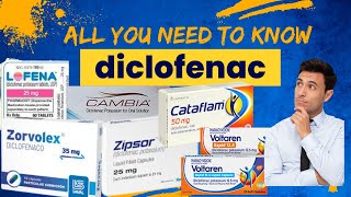 Diclofenac  Cambia  Cataflam  Lofena  Zipsor  Voltaren  All you need to know in 5 minutes [upl. by Rosalind]