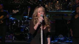 HD Mariah Carey  HATEU Live at David Letterman 2009 [upl. by Bathesda438]