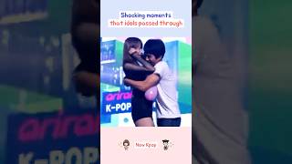 Shocking moments that idols passed through kpop shorts [upl. by Sedecram]