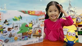 Minion Advent Calendar hộp quà giáng sinh 24 ô mở ra 24 món quà bất ngờ đồ chơi Minion [upl. by Ern391]