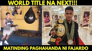 Miel Fajardo Naghahanda na Para Sa World Title Shot Pinasilip ang Training Sobrang Lakas [upl. by Ynaffet746]