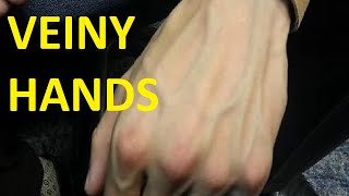 how to get veiny hands with hand gripper [upl. by Yelrihs]