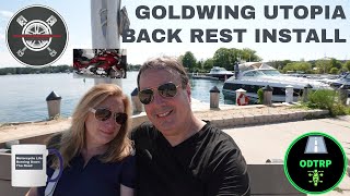 Install Utopia Back Rest for 2018 Goldwings motorcycle bikelife trending modified biker tips [upl. by Eelyme]