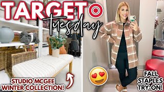 studio mcgee WINTER collection FINDS  Target Style FALL clothing staples TRY ON  Target Tuesday [upl. by Woodberry]