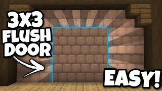 EASY 3X3 FLUSH PISTON DOOR IN MINECRAFT BEDROCK 120 PS4PS5XboxWindows 10MCPESwitch [upl. by Farand113]