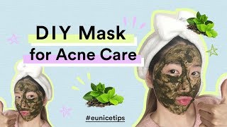 GET ACNE FREE SKIN IN JUST 7 DAYS  DIY GREEN TEA MASK FOR ACNE [upl. by Ellenaj275]