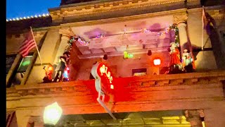 DOWNTOWN HISTORIC PRESCOTT CITY AZ COURTHOUSE SQUARE CHRISTMAS 2023 ACKER NIGHT SHOWCASE [upl. by Lorenz]