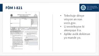 TPS for Haiti Webinar  Haitian Creole recording on ERR [upl. by Hutchison]