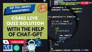 CS401 LIVE VU QUIZ 1 Get Full Marks Guaranteed 💯✍️  🔥 Hack 🔒 Quiz Firewall  Virtual University 🎓 [upl. by Licna256]