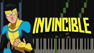 Invincible Theme  Piano Tutorial [upl. by Hasen]