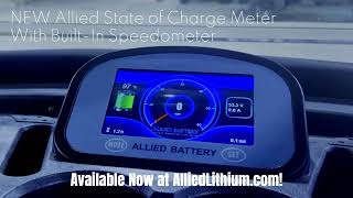 NEW Allied Lithium Golf Cart Screen Replacement  State of Charge Meter  Speedometer [upl. by Merce486]