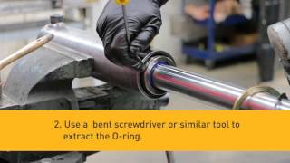 How to disassemble a Hydraulic Cylinder [upl. by Anitsua]