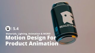 Unreal Engine 54 Create a Product Commercials with Motion Design [upl. by Jsandye923]