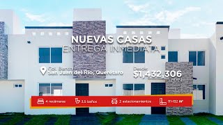 Paseos de la Floresta Residencial  Casas en venta en San Juan del Río Querétaro [upl. by Gayn]