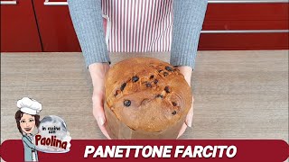 PANETTONE FARCITO con crema allarancia  metodo facile per fare il ripieno a strati [upl. by Nnaeerb]