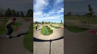 Skateboarding Pump Track Broomfield Colorado skateboarding skateboardingisfun skateboard [upl. by Wynne]