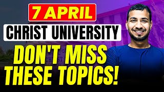 Most important topic for christ university in this small video🔥 [upl. by Rosenzweig]