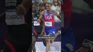 Quincy Hall cites determination for epic 400m win in Paris Shorts [upl. by Lisab]