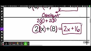 Elmhorst Math HW Distributive Property [upl. by Marvella]