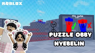 APAKAH KITA BISA TAMATIN PUZZLE OBBY INI😡  TEAMWORK CARRY PUZZLE ROBLOX [upl. by Aserej]