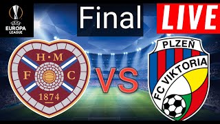 Hearts vs Viktoria Plzen Live Score  Europa League Qualification 2024  Full Match Streaming [upl. by Gill2]