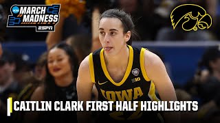 CAITLIN CLARK FIRST HALF HIGHLIGHTS 🔥 MORE CHAMPIONSHIP HISTORY 👏  ESPN College Basketball [upl. by Banerjee688]