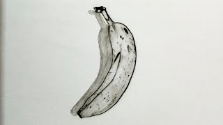 How to draw a banana step by step  Banana drawing for beginners in easy  Bananas Drawing Tutorial [upl. by Anuahc225]