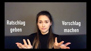 3 Redemittel Vorschläge machen B1B2 Deutsch lernen Diskussion [upl. by Ahsinauq]