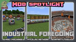 Industrial Foregoing Tutorial  Misc Machines Mycelial Network amp Tools  Minecraft 1165 [upl. by Dorotea]