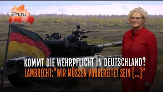 Lambrecht Wehrpflicht in Deutschland [upl. by Wertz]