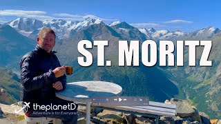 A Tour of St Moritz Switzerland  Kulm Hotel and the Muottas Muragl Hike [upl. by Siro]