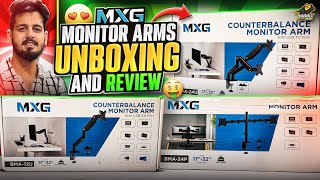 MXG Monitor Arms Unboxing amp Review By Daddu Charger Gaming Store [upl. by Wharton]