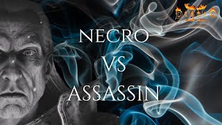 D2R PVP  Necro vs Assassin 1 Asia [upl. by Nitsyrk]