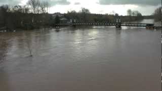 BurtononTrent in Flood 261112 [upl. by Tonina]