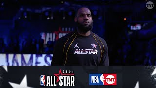 Team LeBron amp Team Durant Are Introduced By HBCU Bands  NBA AllStar 2021 [upl. by Zetnauq]