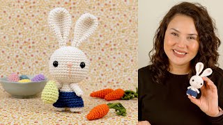 COMO FAZER COELHO DA PÁSCOA DE AMIGURUMI FÁCIL  ATELIÊ JÉSSICA BRANDÃO  085 [upl. by Gae]