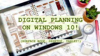 Digital Planning on Windows  Xodo App Windows Surface Surfacebook Windows 10 Desktop [upl. by Inessa]